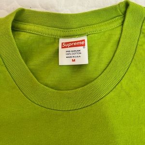 Supreme shirt green anime street wear women men